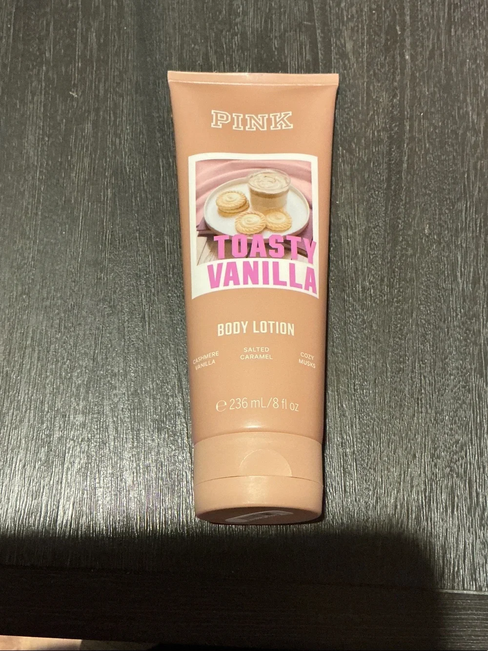 PINK Victoria's Secret Toasty Vanilla Body Lotion - Nude Pink Tube